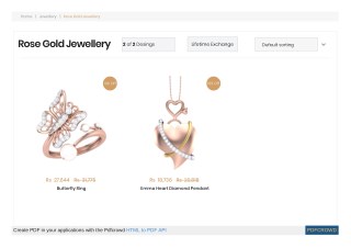 Rose Gold Designer Jewellery