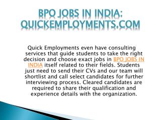 BPO jobs in India