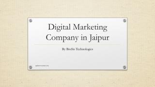 digital marketing company in jaipur - brosis technologies