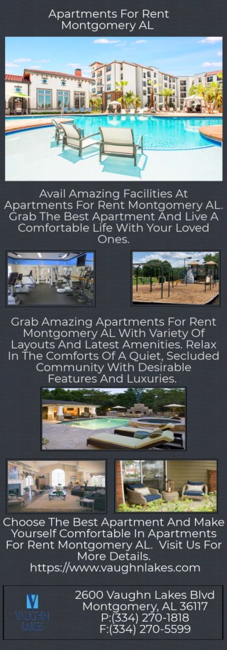 Apartments For Rent Montgomery AL Are Available