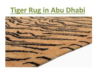 Tiger rug in abu dhabi