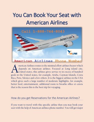 Get Prompt assistance From American Airlines Team