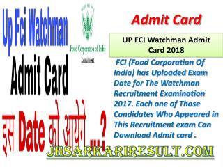 Admit card