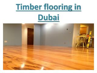 Timber Flooring in dubai