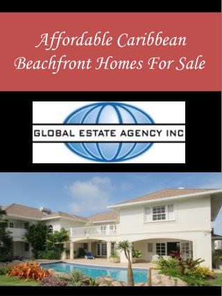 Affordable Caribbean Beachfront Homes For Sale