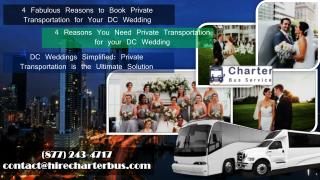 DC Weddings Simplified - Private Transportation is the Ultimate Solution