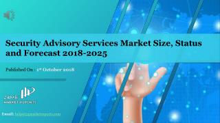 Security Advisory Services Market Size, Status and Forecast 2018-2025