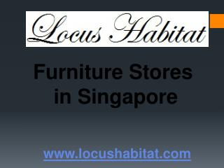 Furniture Stores in Singapore - www.locushabitat.com