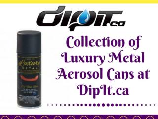 Collection of Luxury Metal Aerosol Cans at DipIt.ca