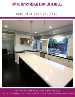 Irvine transitional kitchen remodel