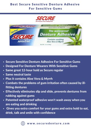 Best Secure Denture Adhesive Cream