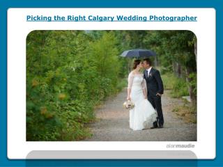 Picking the Right Calgary Wedding Photographer