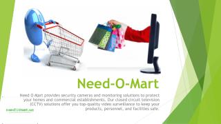 Security Camera | Monitoring Solutions | Surveillance Camera | CCTV | Needomart Services