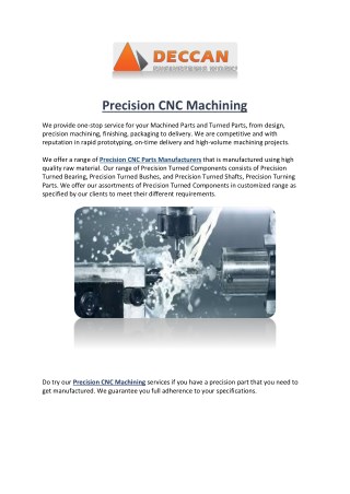 Precision CNC Machining