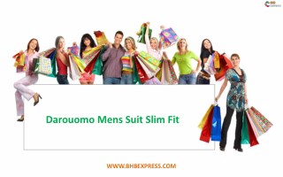 Darouomo Mens Suit Slim Fit - BHBExpress.com