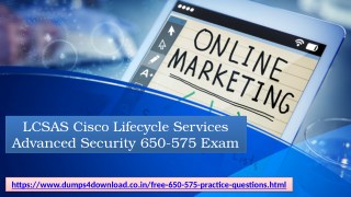 Free 650-575 Question Answer PDF File Dumps4download.co.in