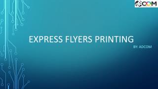 Searching for Express Flyers Printing Services in Singapore