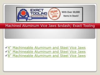 6" Machineable Aluminum and Steel Vice Jaws