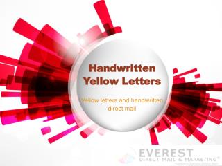 handwritten Yellow letters/Everestdmm