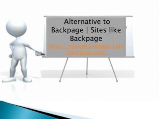 Alternative to Backpage | Site Similar to Backpage