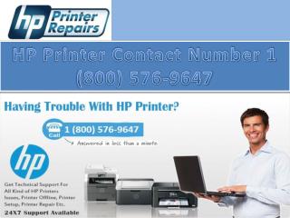 HP Printer Contact Number 1-800-576-9647