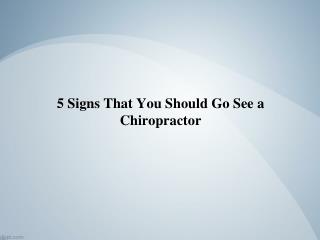 5 Signs That You Should Go See a Chiropractor - Stapleton Chiropractic Adelaide