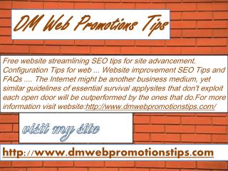 DM Web Promotion Tips