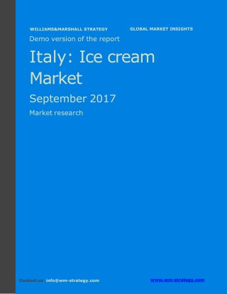 WMStrategy Demo Italy Ice Cream Market September 2017