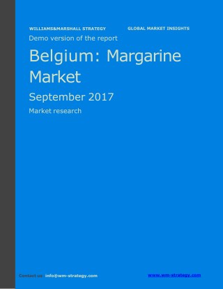 WMStrategy Demo Belgium Margarine Market September 2017