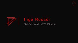 Inge Rosadi - Loves Swimming, Music & Singing