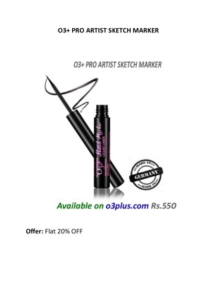 O3 PRO ARTIST SKETCH MARKER