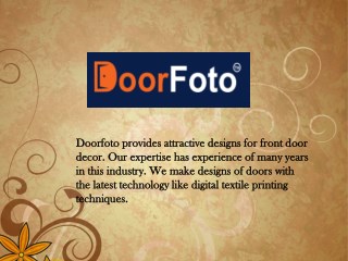 Beautiful Front door Decor by Doorfoto