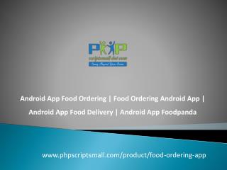 Android App Food Delivery | Android App Foodpanda – Phpscriptsmall