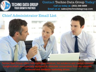 Chief Administrator Email List | Marketing Lists | CAO Email List