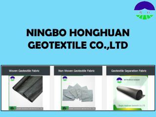 Non Woven Geotextile Fabric at Ningbo Honghuan Geotextile