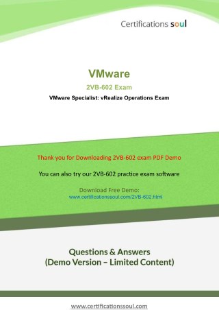 Fresh Insight: Why Students Fail In 2VB-602 VMware Exam?