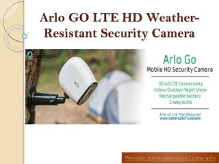 Arlo GO LTE HD Weather-Resistant Security Camera