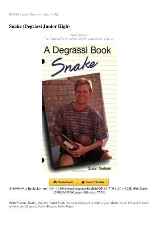 SNAKE-DEGRASSI-JUNIOR-HIGH