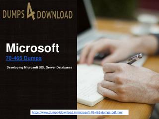 Real Exam Dumps Microsoft 70-465 100% Passing Assurance