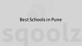 Best Schools in Pune