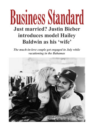  Justin Bieber introduces Hailey Baldwin as his wife
