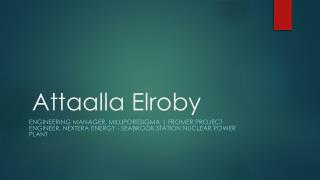 Attaalla Elroby - Worked as a Project Engineer at NextEra Energy