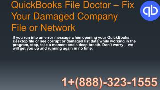 QuickBooks File Doctor