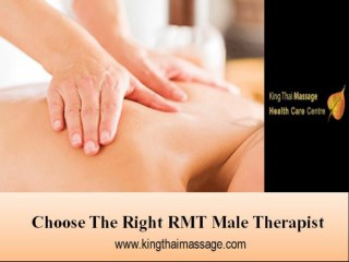 RMT Male Therapist in Toronto – King Thai Massage
