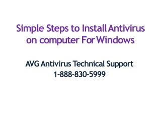 How to install antivirus on computer for windows