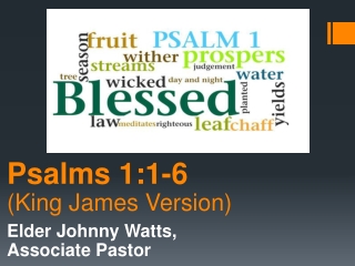 Psalms 1:1-6 (King James Version)