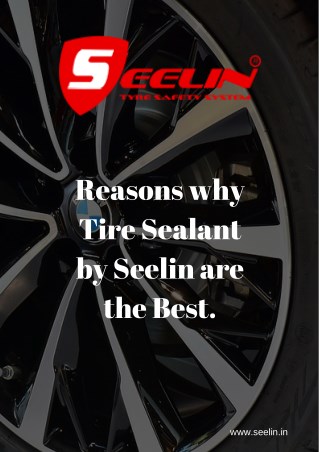 Reasons why Tire Sealant by Seelin are the Best.