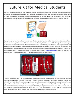 Horizontal Mattress Suture