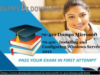 Free Microsoft-70-410 Free Dumps-70-410 Exam Dumps Dumps4Download