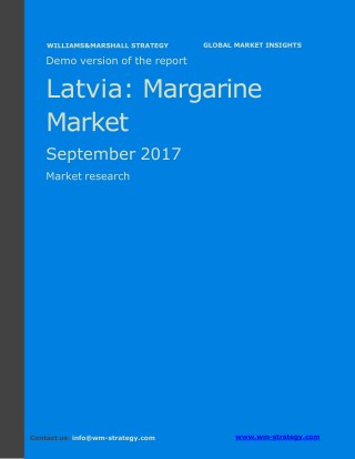 WMStrategy Demo Latvia Margarine Market September 2017